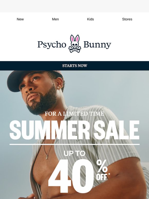 Starts Now: Up to 40% Off