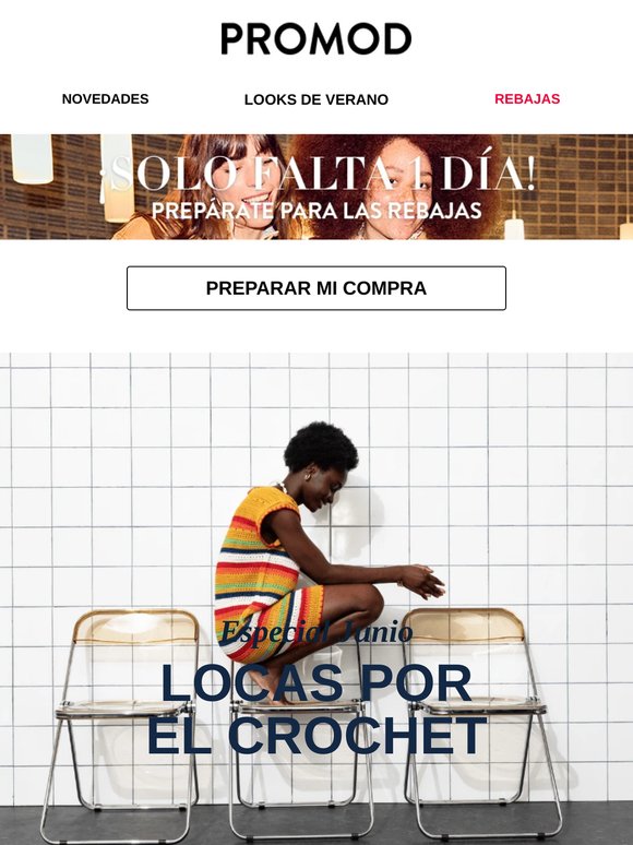 ¡sé la primera en prepararte para las REBAJAS!