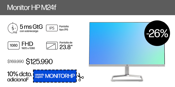 Monitor HP M24f FHD de 23,8''
