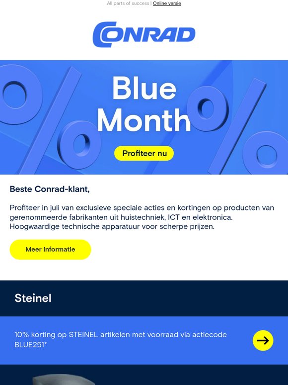 Beste techniek in de Conrad Blue Month