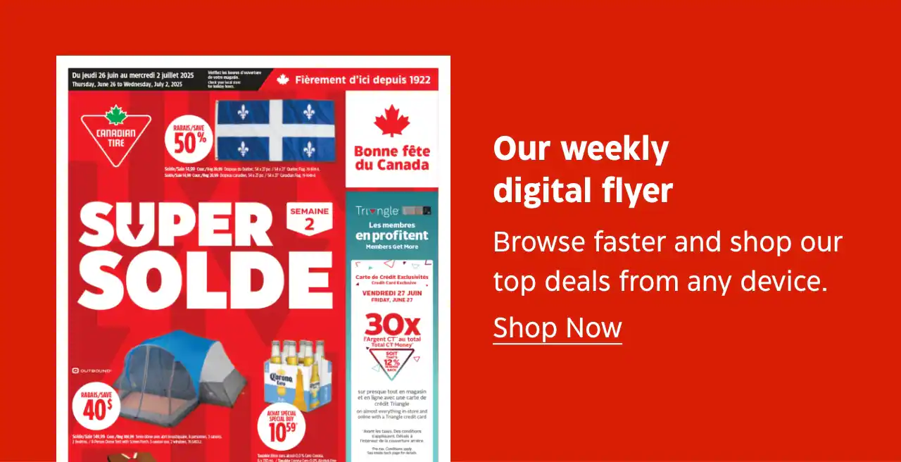 Our weekly digital flyer. Browse faster and shop our top deals from any device. View Flyer.