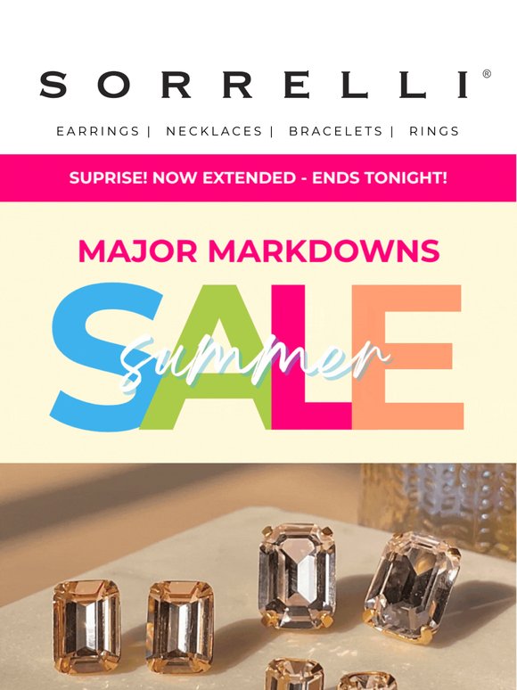 NOW EXTENDED! Last Day for Major Markdowns