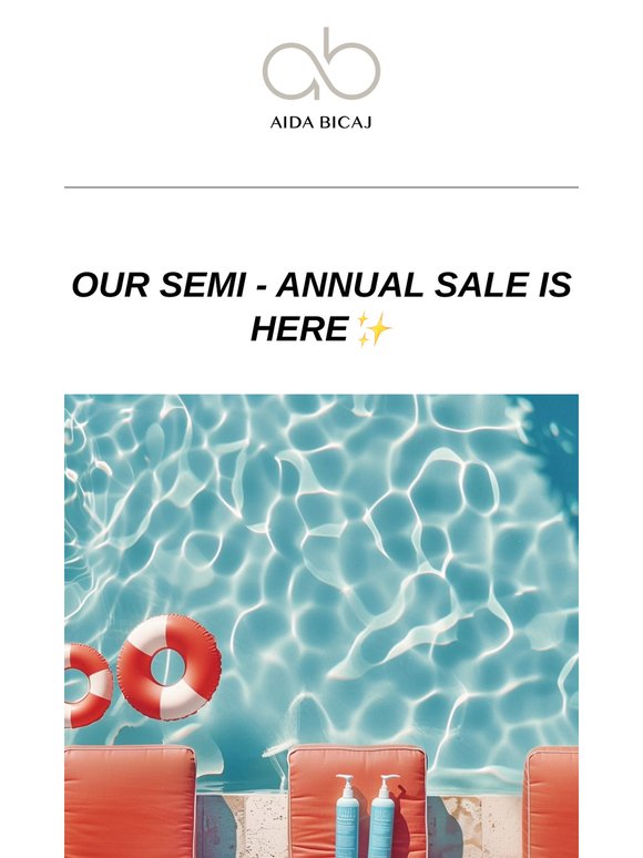 Summer semi annual sale