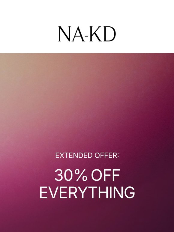EXTENDED OFFER