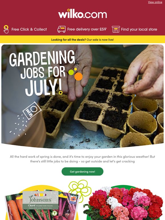 Your gardening guide for July! 🌼