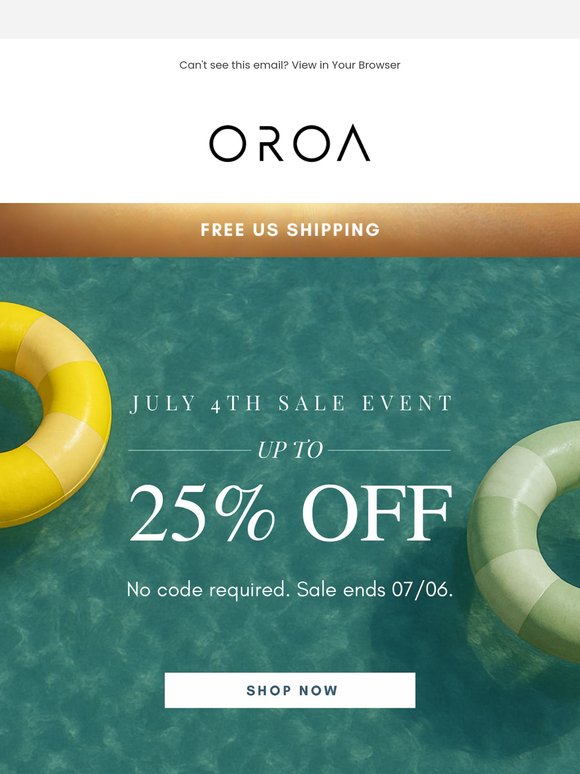4th Of July Sale Event