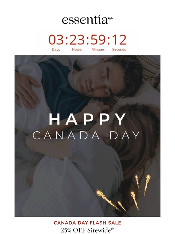 Canada Day FLASH 🇨🇦 25% Off + 2 FREE Organic Pillows!