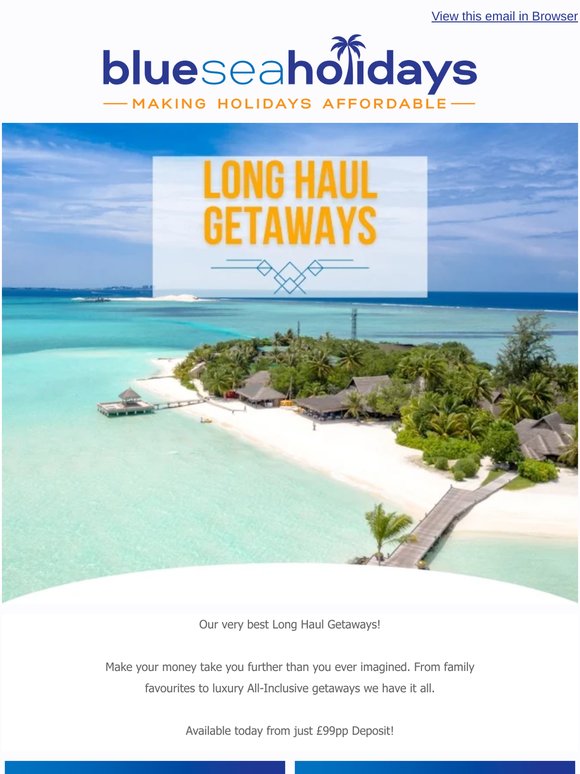 ✈ Long Haul Holidays 😍 Dream Escapes from just £99pp Deposit