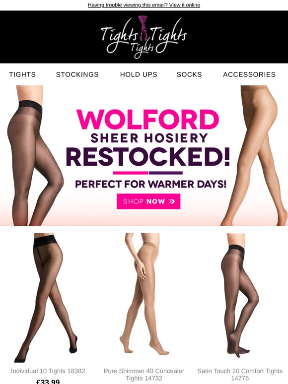 Wolford Sheer Hosiery Restocked! Perfect For Warmer Days!