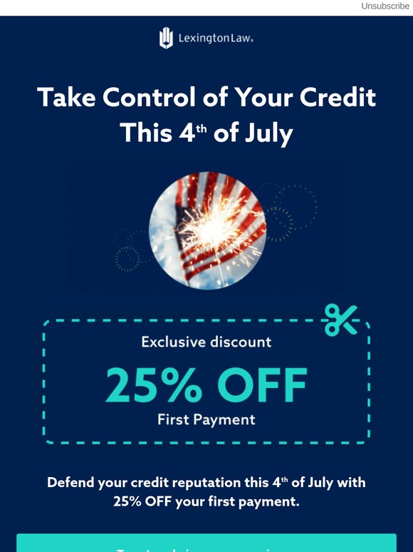 Take Control of Your Credit this 4th of July