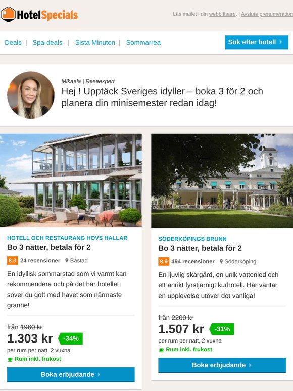 🌟 Boka 3 nätter – betala bara för 2!
