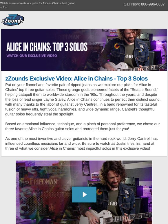 zZounds Takes On Alice in Chains' Top 3 Solos!
