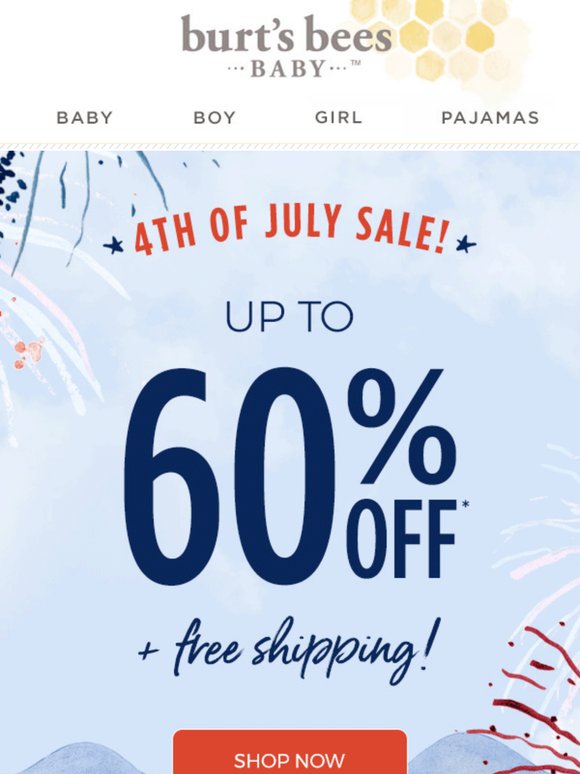 Up to 60% Off 🇺🇸 The Fourth of July Sale Starts NOW!