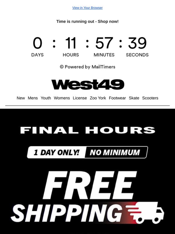 ⌛LAST HOURS! FREE Shipping - No Minimum!