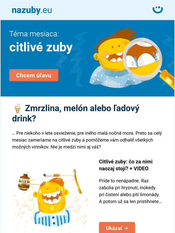 Odhaľte až 12 vinníkov citlivých zubov! 🔒Teraz s extra zľavou 20 % →