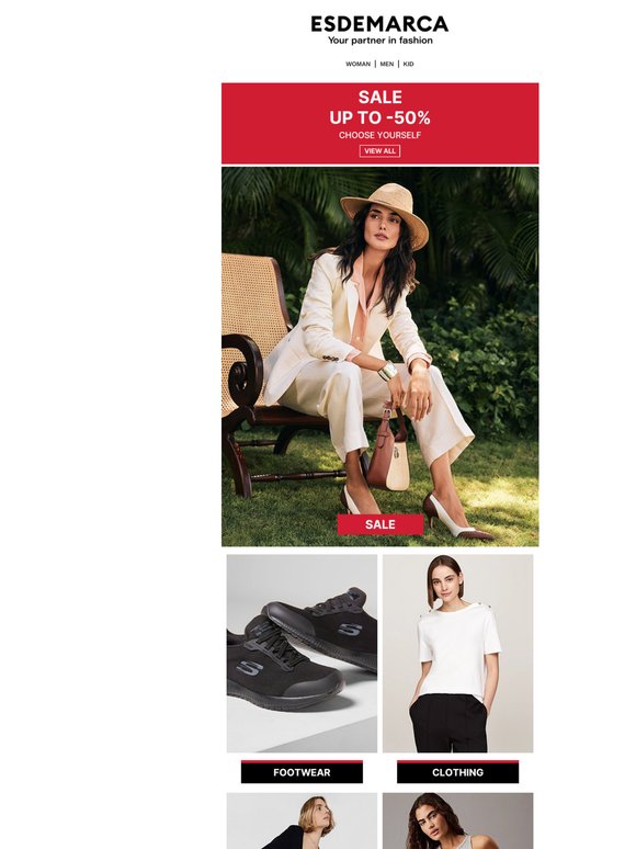 Your favorite brands with up to 50% off in the Sales 🌞