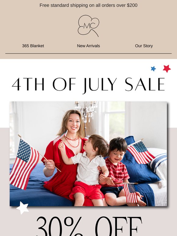 30% SITEWIDE STARTS NOW ☀️🇺🇸