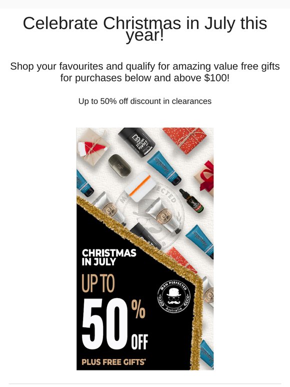 Christmas in July Sale