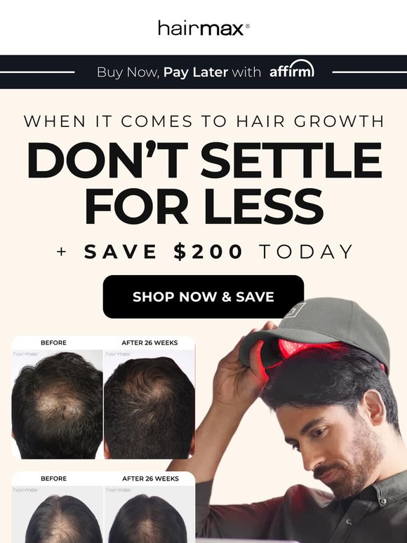See How Hairmax Stands Apart (And Save $200)