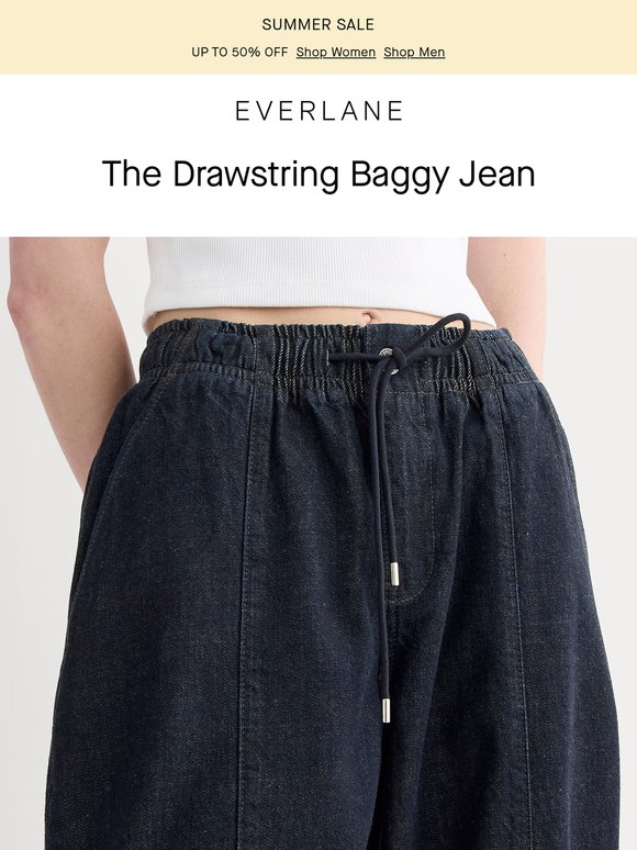 Introducing: The Drawstring Baggy Jean