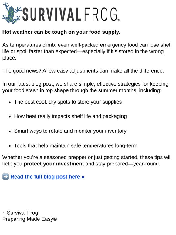 Smart Survival Food Storage Tips