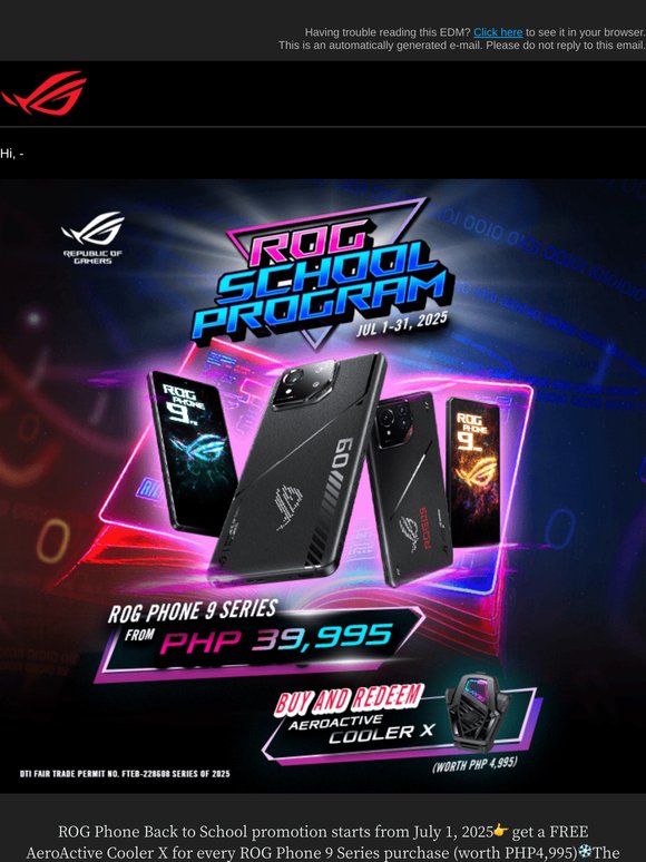 Gear up for the best school year with powerful ROG Phone 9