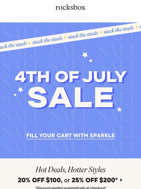 🌟 Bursting With Savings: Up to 25% off