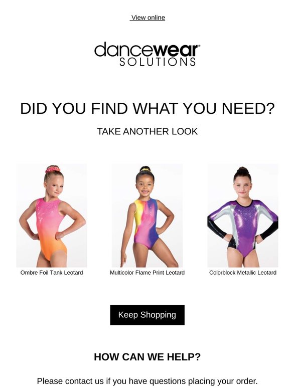 Still interested? Get the dancewear you need now