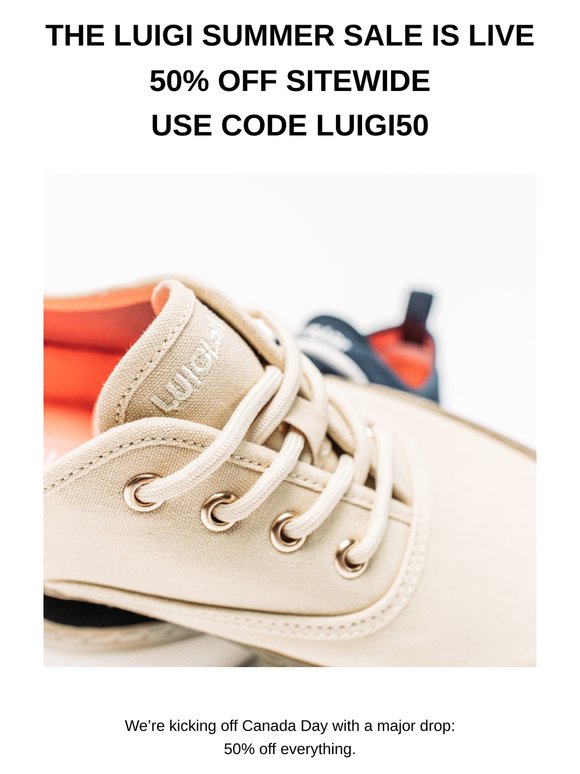 🇨🇦 Canada Day Starts Now – 50% Off Everything