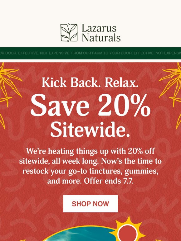 🇺🇸 20% Off Everything? It’s Official!