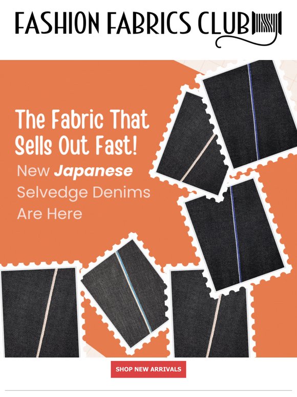 Our Famous Japanese Selvedge Denim Is Back 🔥