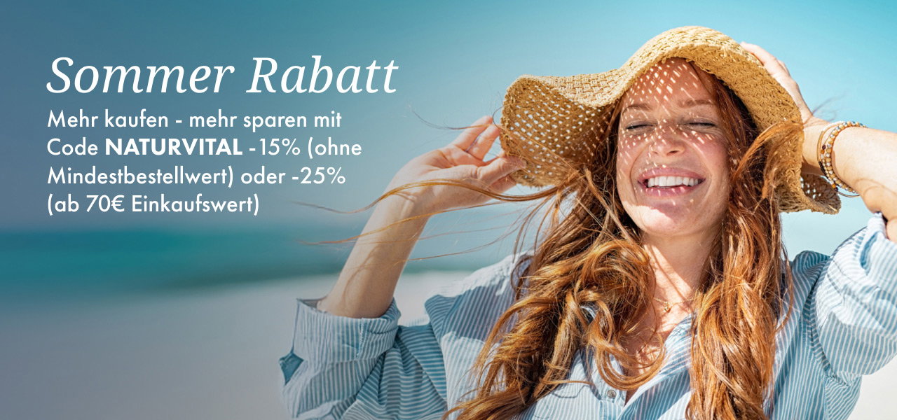 Bis zu -25% sparen mit Vorteils-Code NATURVITAL
