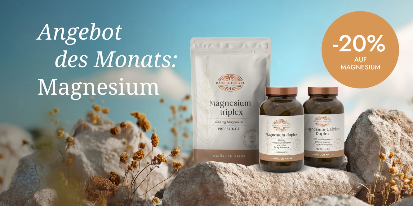 Mindestens -20% auf alle Magnesium-Produkte im Angebot des Monats