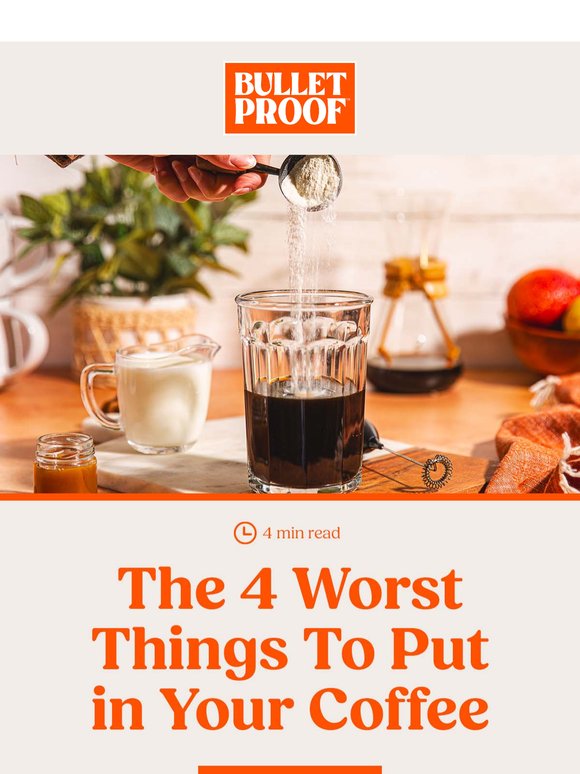 The 4 Worst Things To Put In Your Coffee