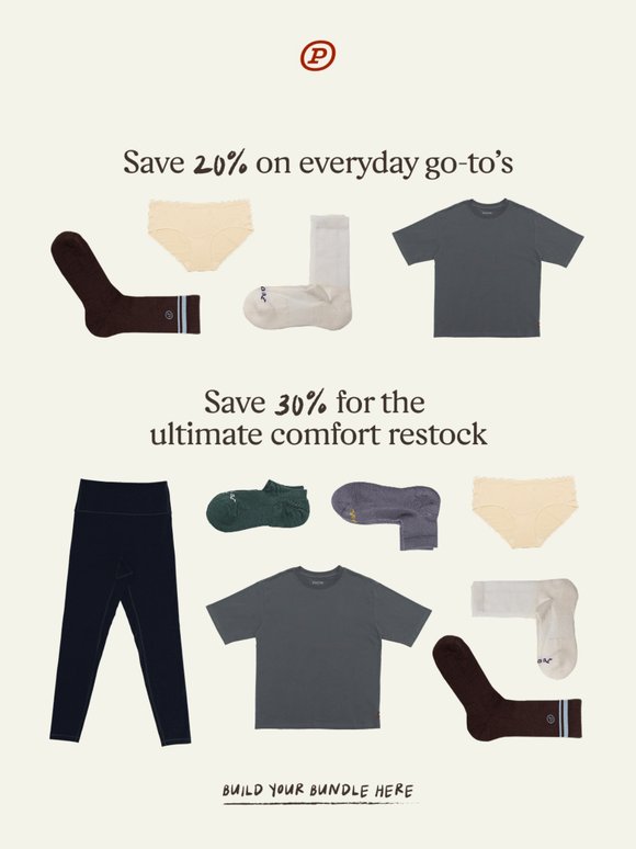 Build a bundle and score 30% off on everything