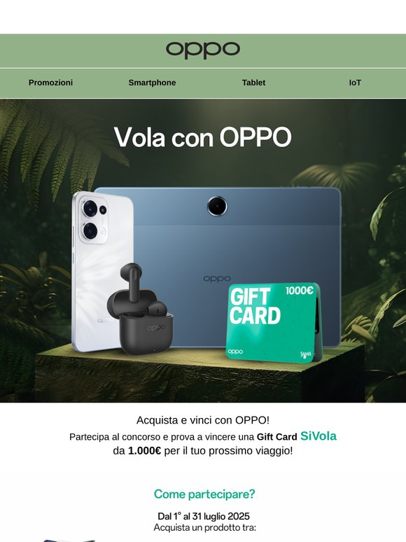 Vola con OPPO!