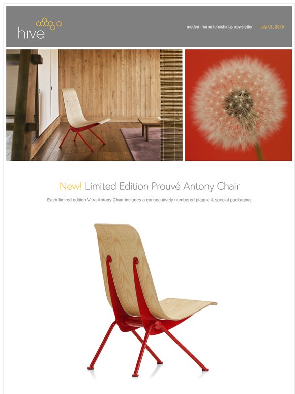 New! Limited Edition Prouve Antony Chair