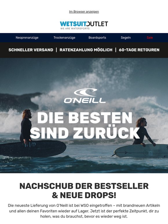 Neu da: Großer O’Neill Nachschub!