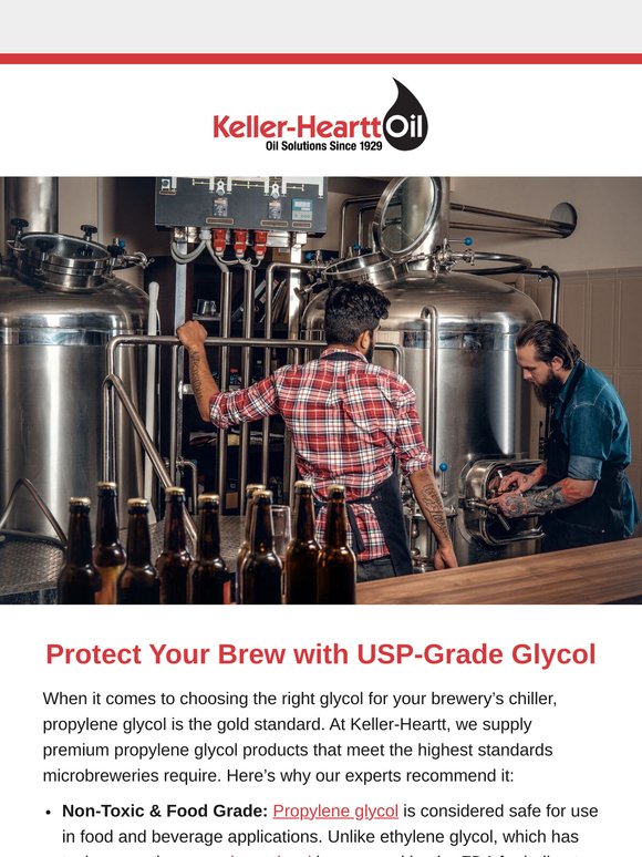 Protect Your Brew with USP-Grade Glycol from Keller‑Heartt