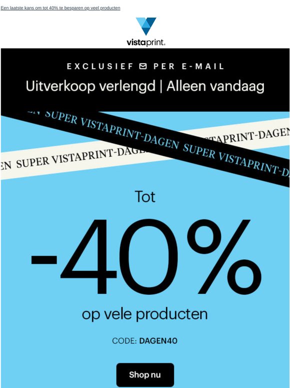 Vers van de pers: de Grote Uitverkoop is terug (alleen vandaag) 😯