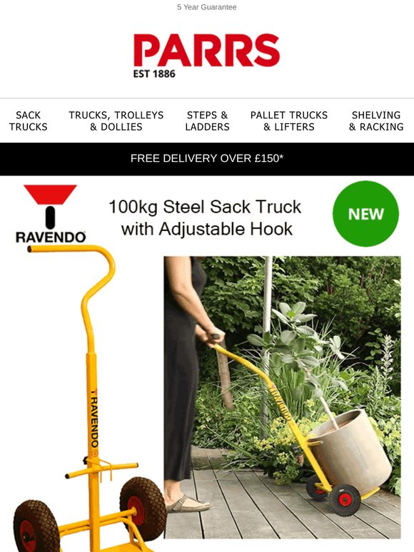 New Arrival: Ravendo Steel Sack Truck with Adjustable Hook