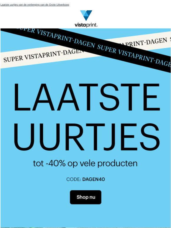 Laatste kans om -40% te pakken op veel van je favorieten