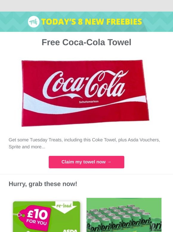 Free Coca-Cola Towel