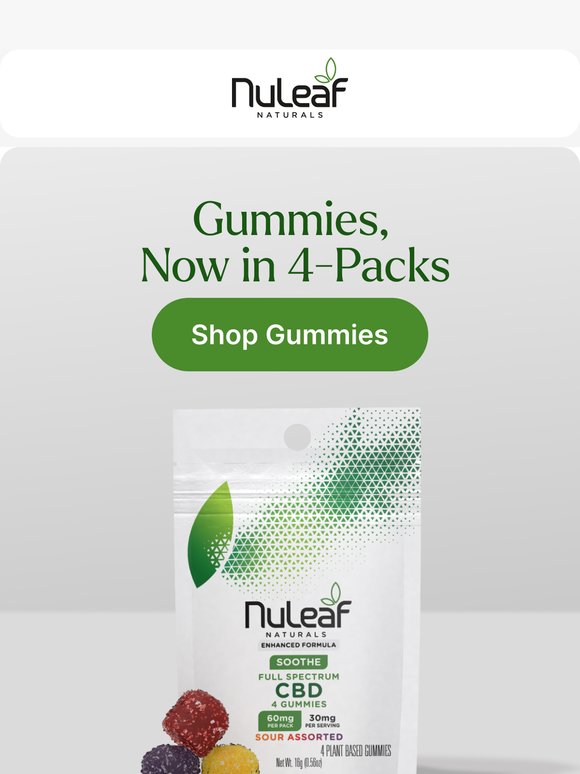 Smarter Wellness Starts with 4-Pack Gummies