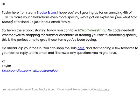 20% off starts NOW 💥