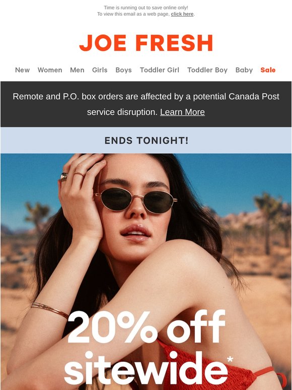 FINAL DAY! 20% off Sitewide ⏰