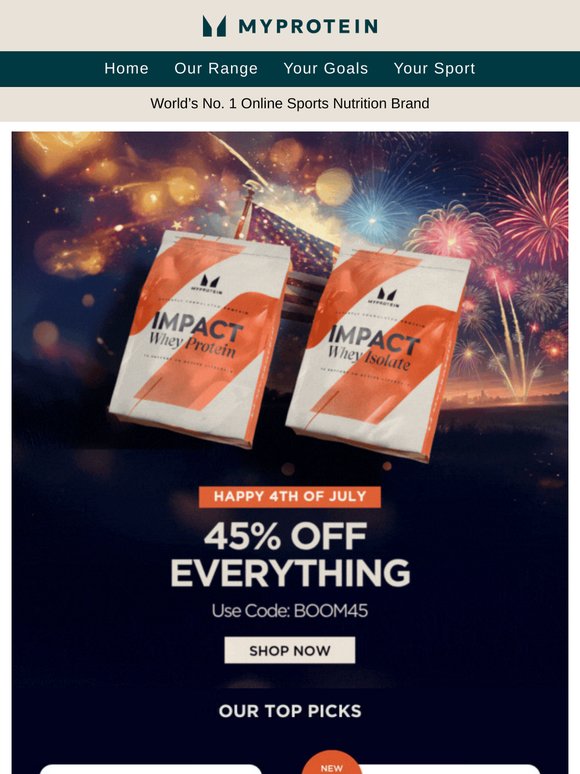 Fourth of July Sale: 45% OFF Everything 🎇
