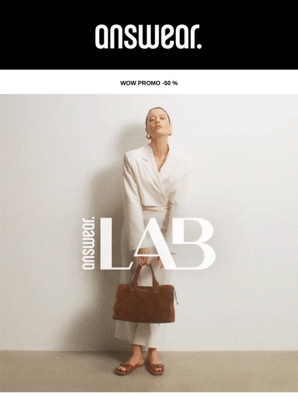 🤩 WOW! -50 % na Answear.LAB 🤩