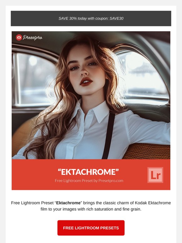 FREE Lightroom Presets "Ektachrome"