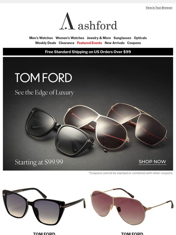 Redefining Elegance: Tom Ford Eyewear from $99.99